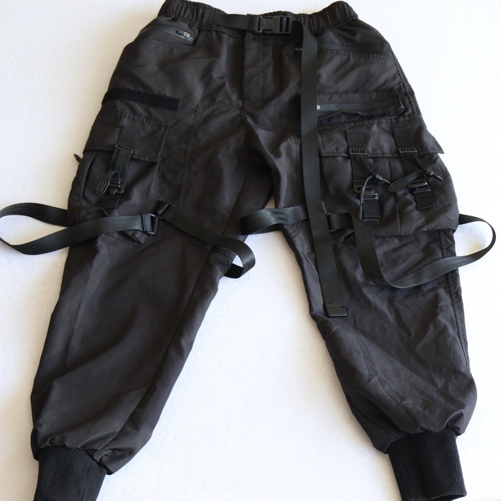 Aelfric Eden Joggers Mens Small Black Cargo Tactical Pants Techwear Streetwear